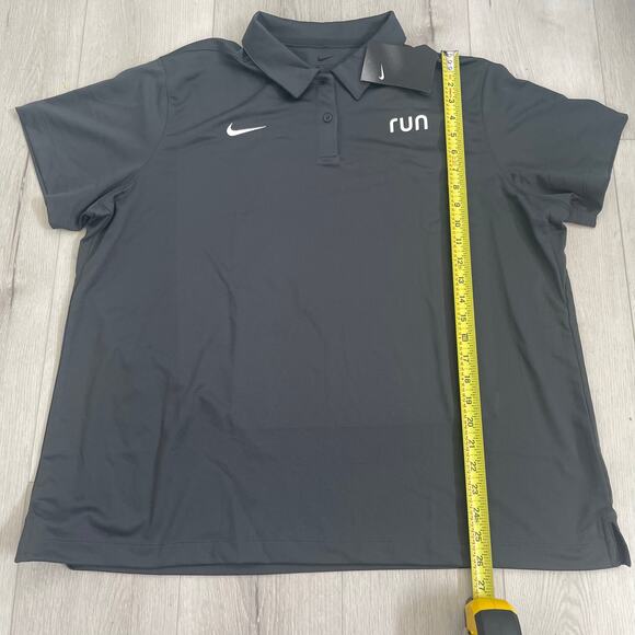Nike RUN Women’s Polo Shirt Size XXLarge Gray NWT - Picture 7 of 11